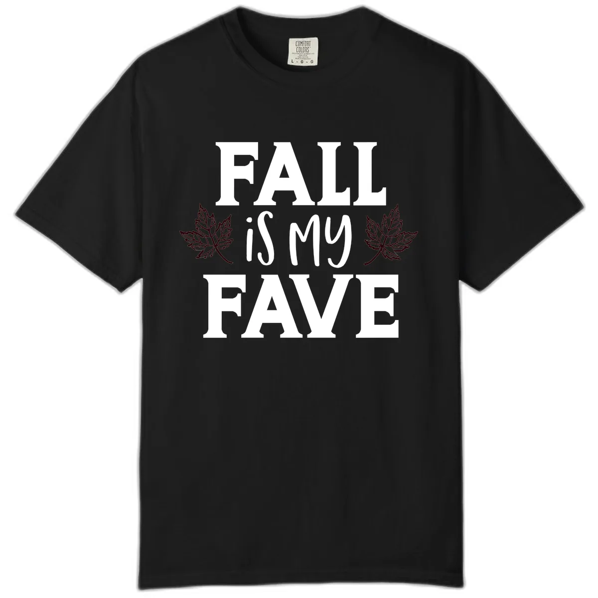 Fall Is My Favorite Season Comfort Color in Black