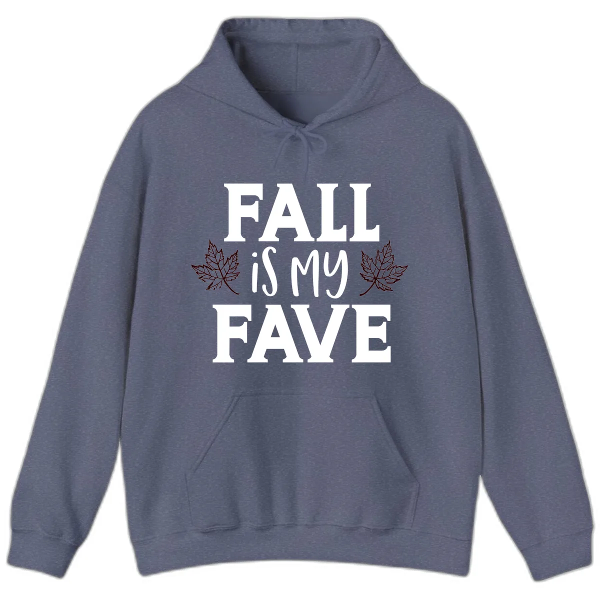 Fall Is My Favorite Season Hoodie in Heather Navy