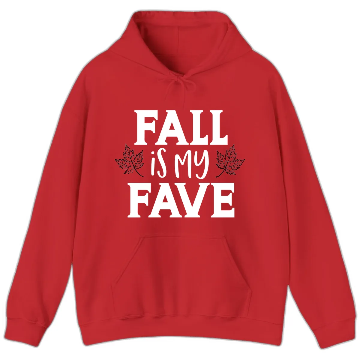 Fall Is My Favorite Season Hoodie in Red