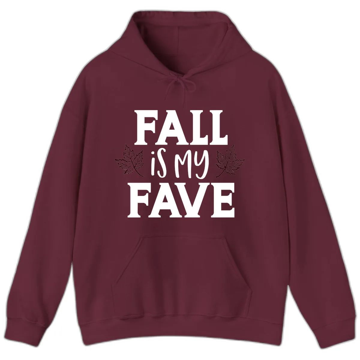 Fall Is My Favorite Season Hoodie in Maroon