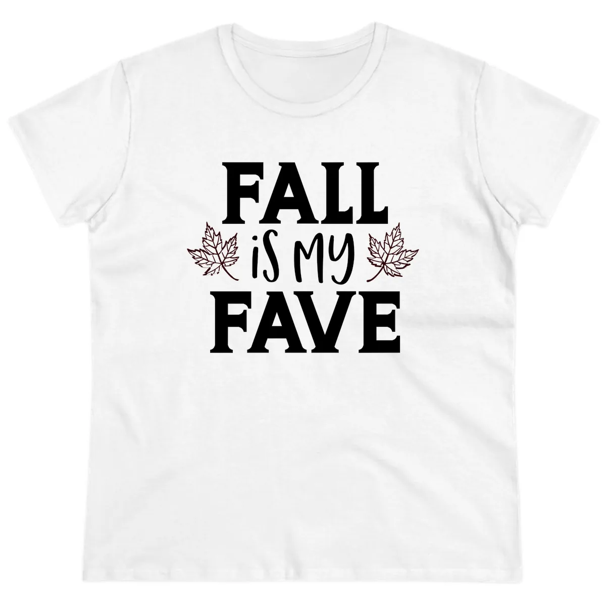 Fall Is My Favorite Season Ladies Tee in White