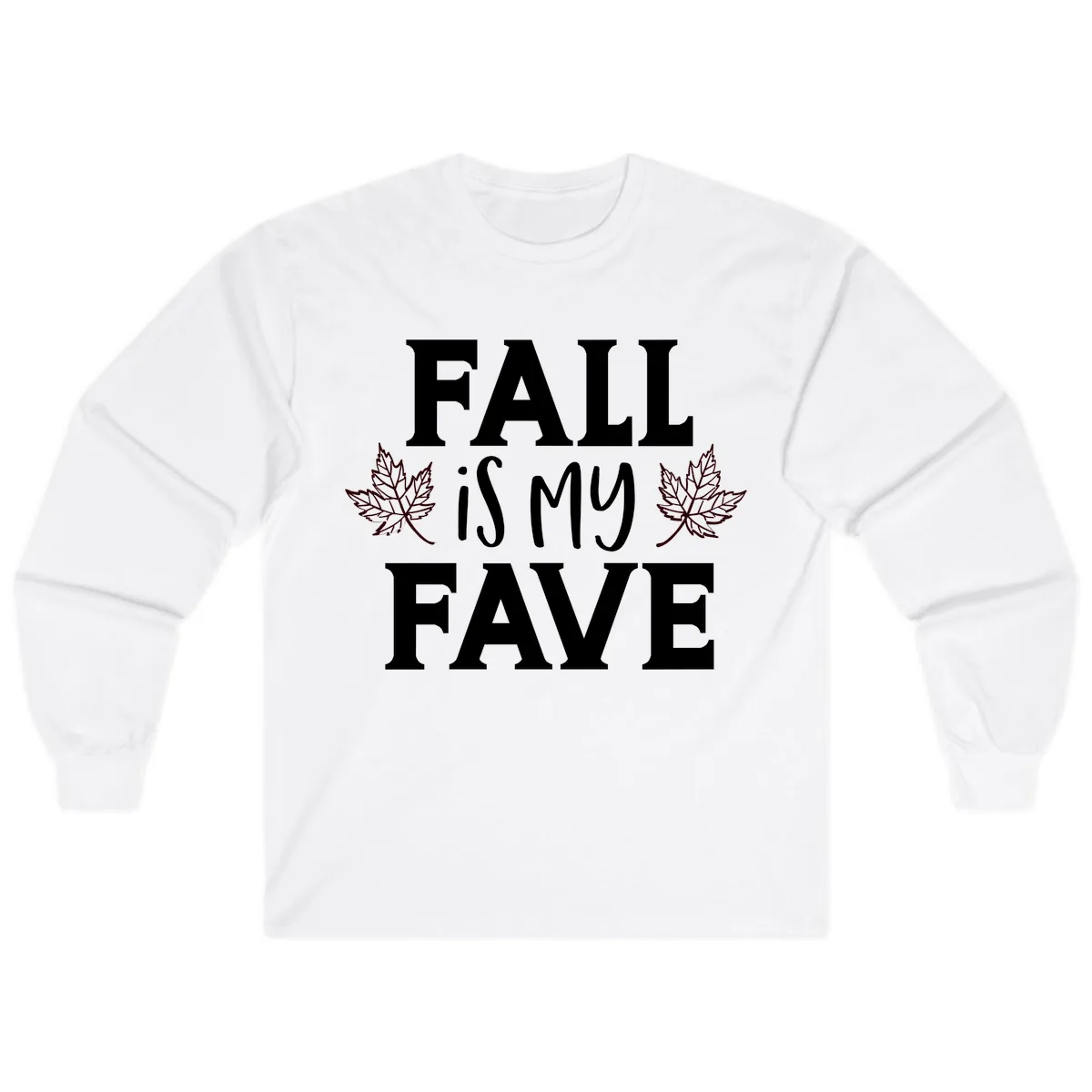 Fall Is My Favorite Season Long Sleeve in White