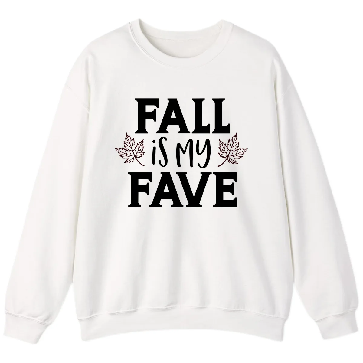 Fall Is My Favorite Season Sweatshirt in White