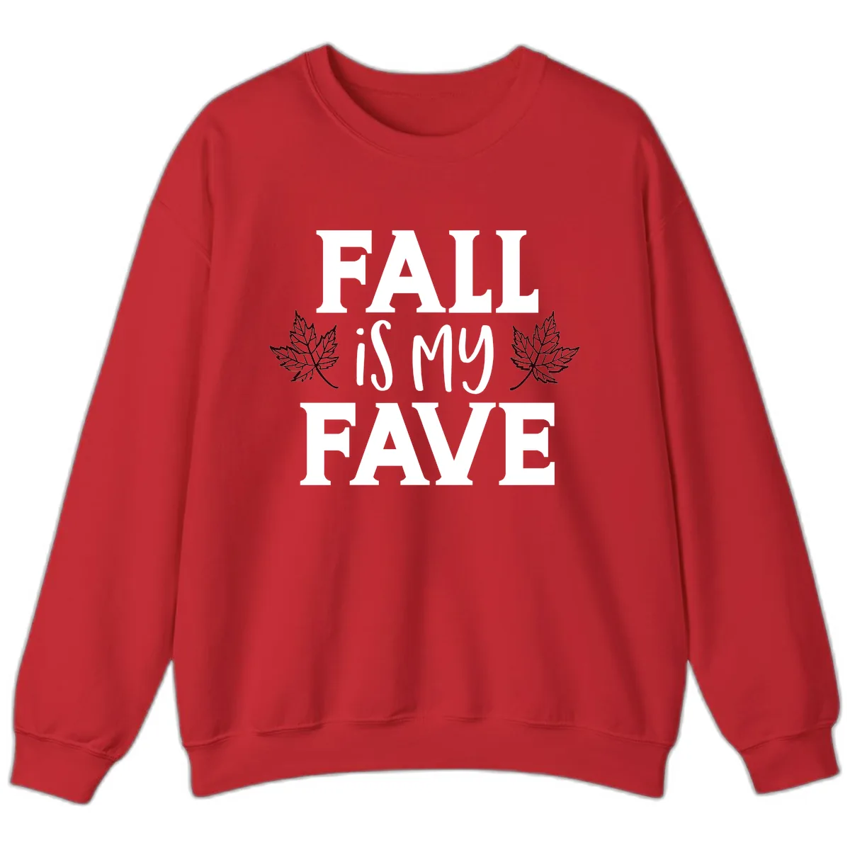 Fall Is My Favorite Season Sweatshirt in Red