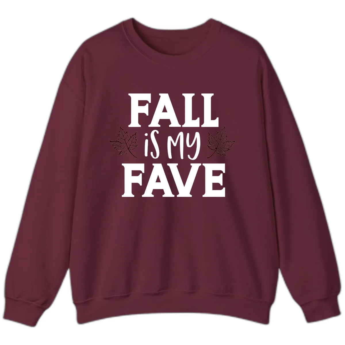Fall Is My Favorite Season Sweatshirt in Maroon