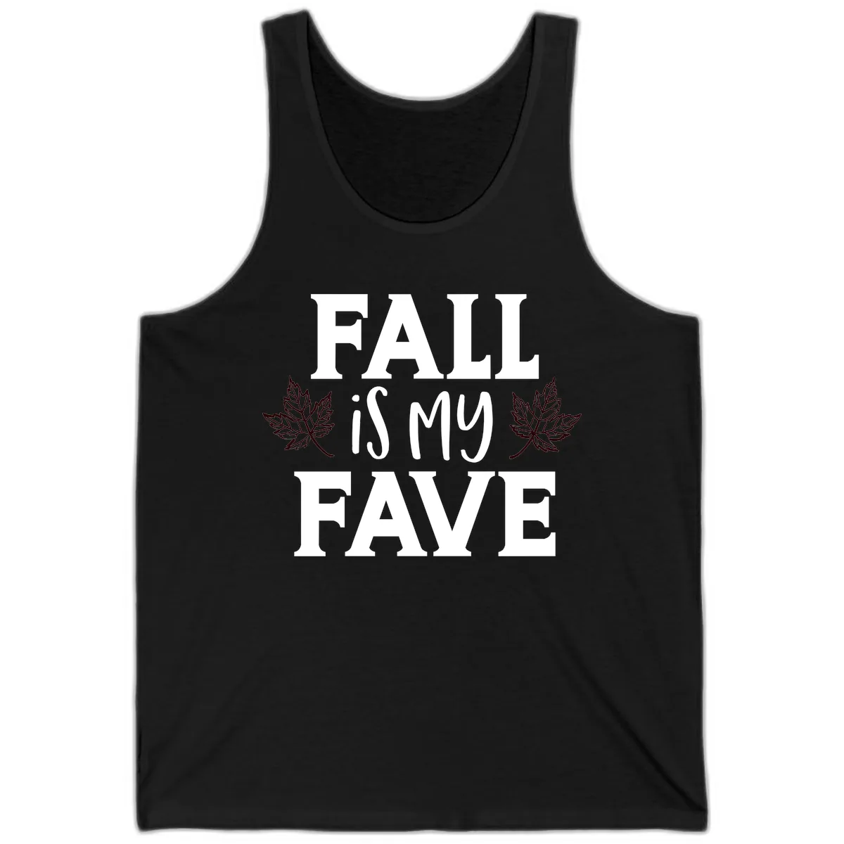Fall Is My Favorite Season Tank in Black