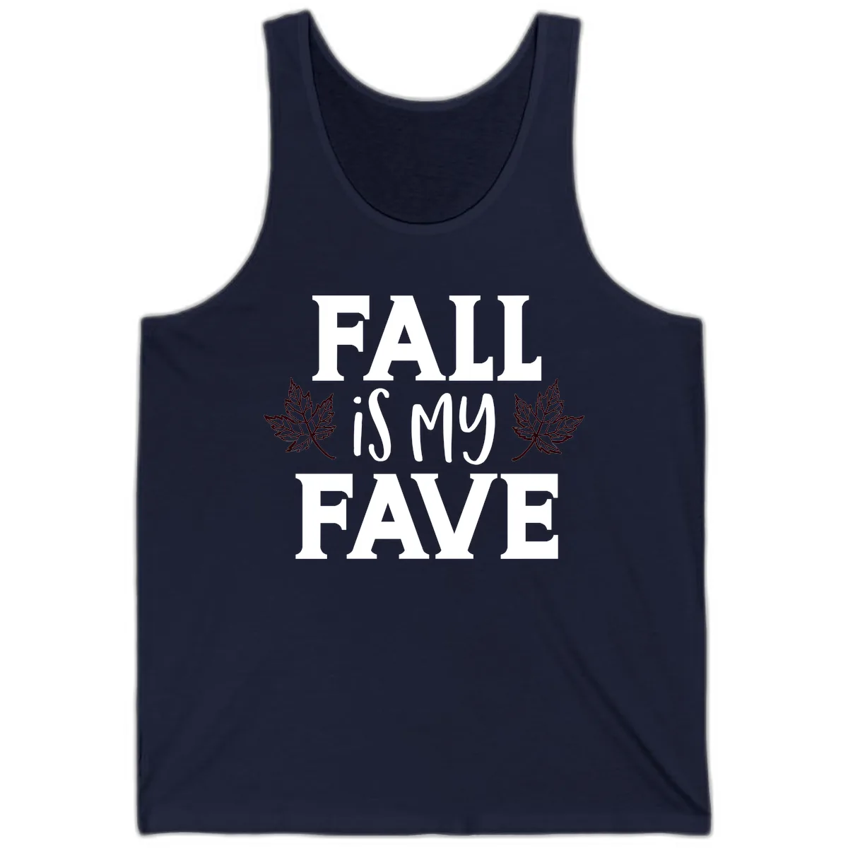 Fall Is My Favorite Season Tank in Navy