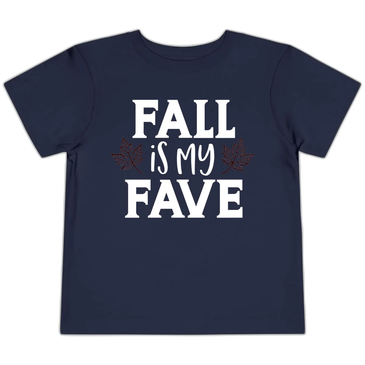 Fall Is My Favorite Season Toddler T-Shirt in Navy