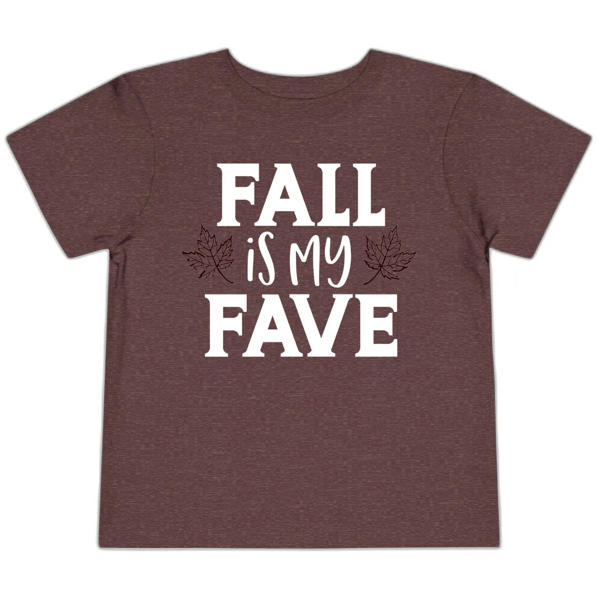 Fall Is My Favorite Season Toddler T-Shirt in Heather Maroon