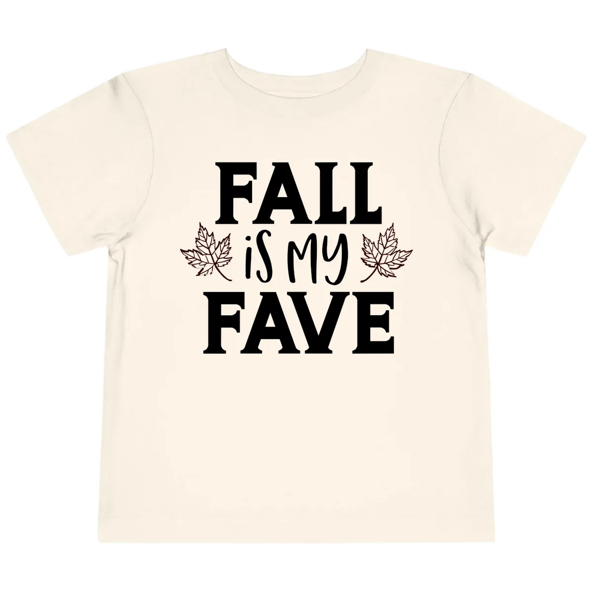 Fall Is My Favorite Season Toddler T-Shirt in Natural
