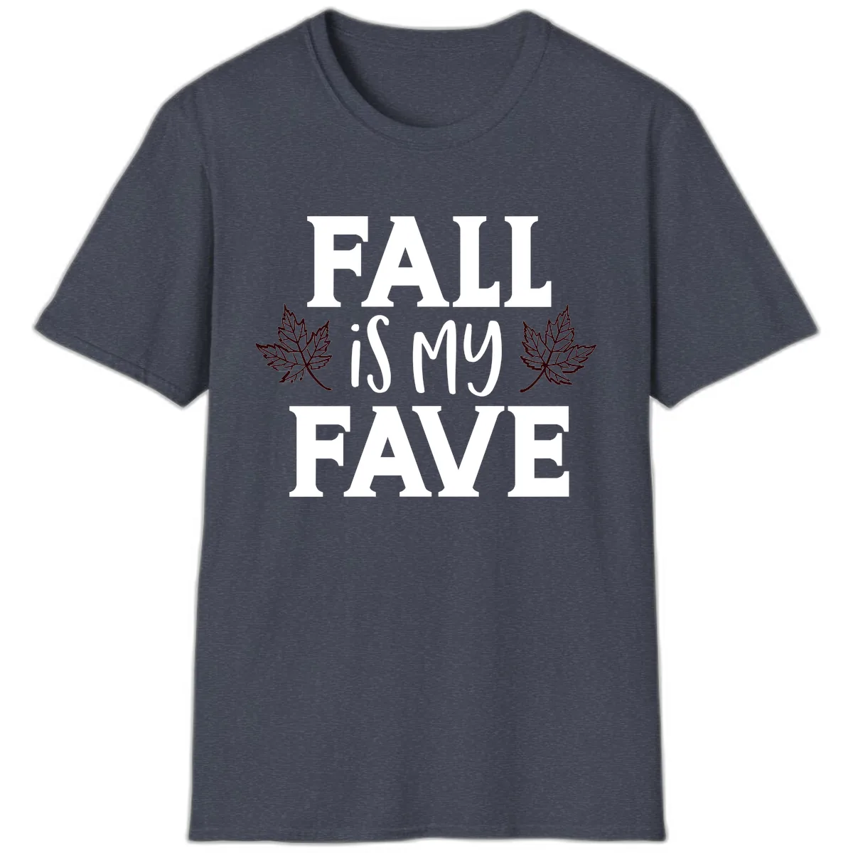 Fall Is My Favorite Season T-Shirt in Heather Navy