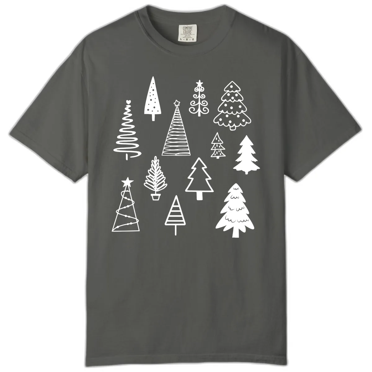 Whimsical Christmas Tree Collection Comfort Color in Pepper