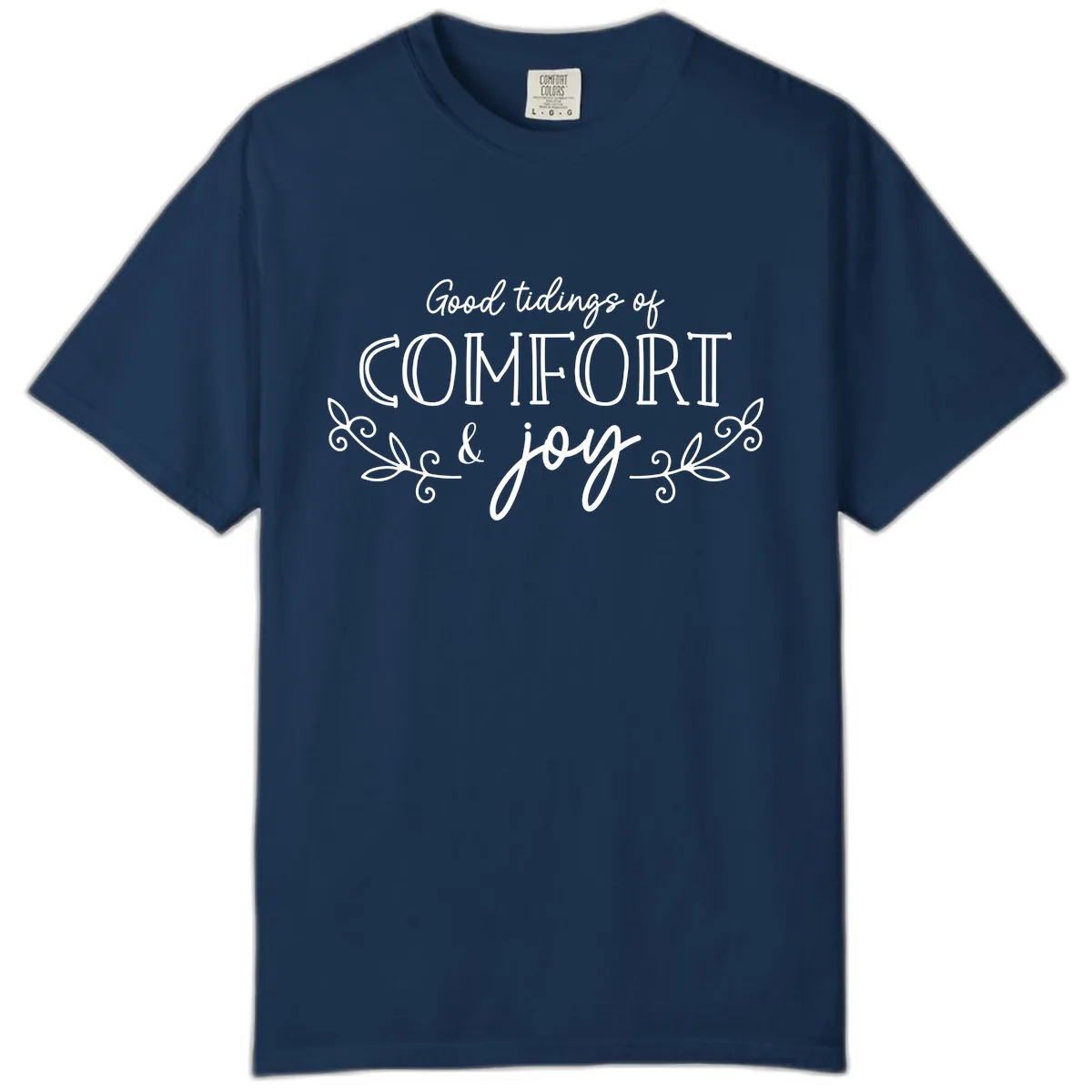 Good Tidings of Comfort and Joy Comfort Color in Navy