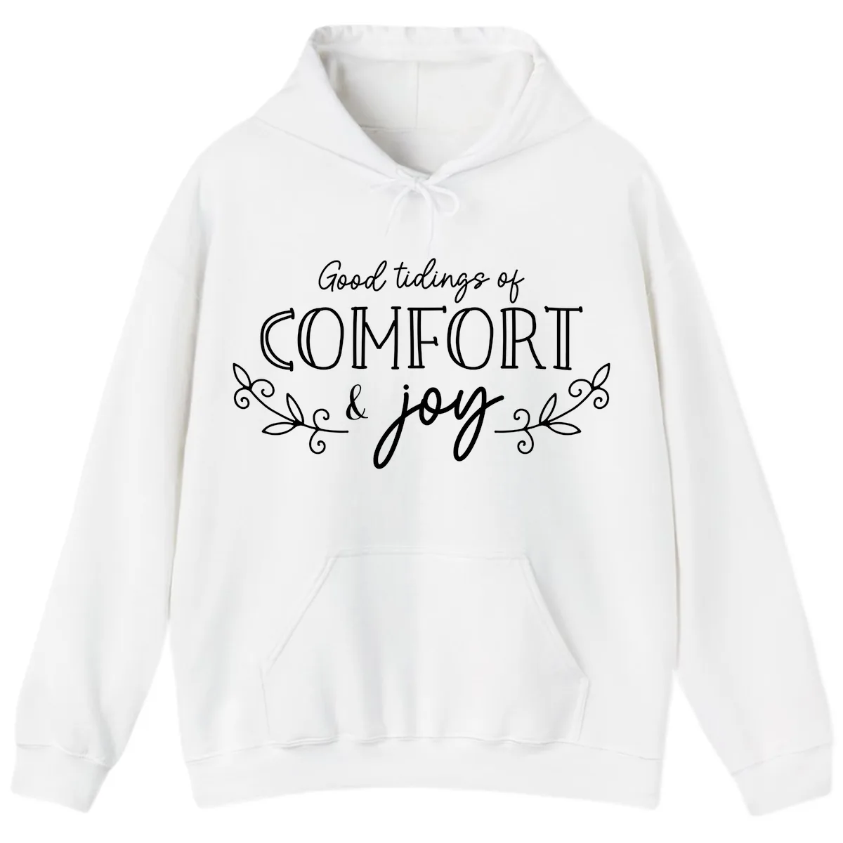 Good Tidings of Comfort and Joy Hoodie in White