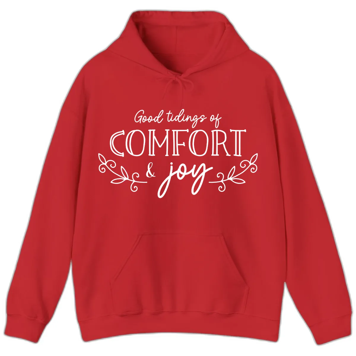 Good Tidings of Comfort and Joy Hoodie in Red