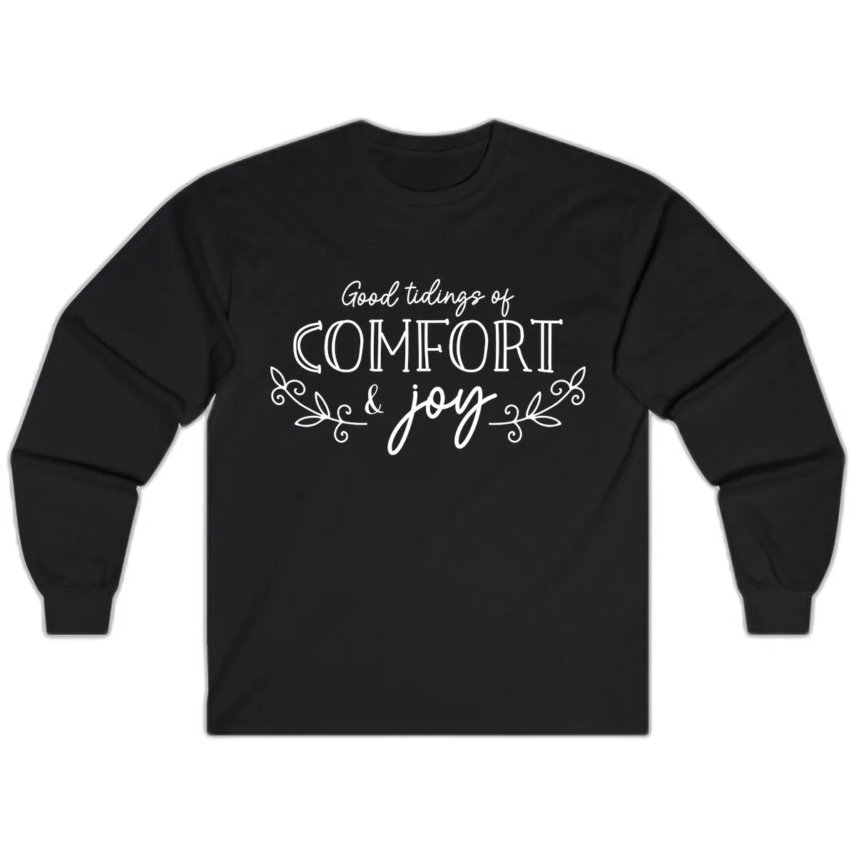 Good Tidings of Comfort and Joy Long Sleeve in Black