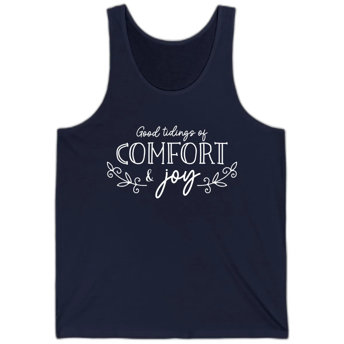 Good Tidings of Comfort and Joy Tank in Navy