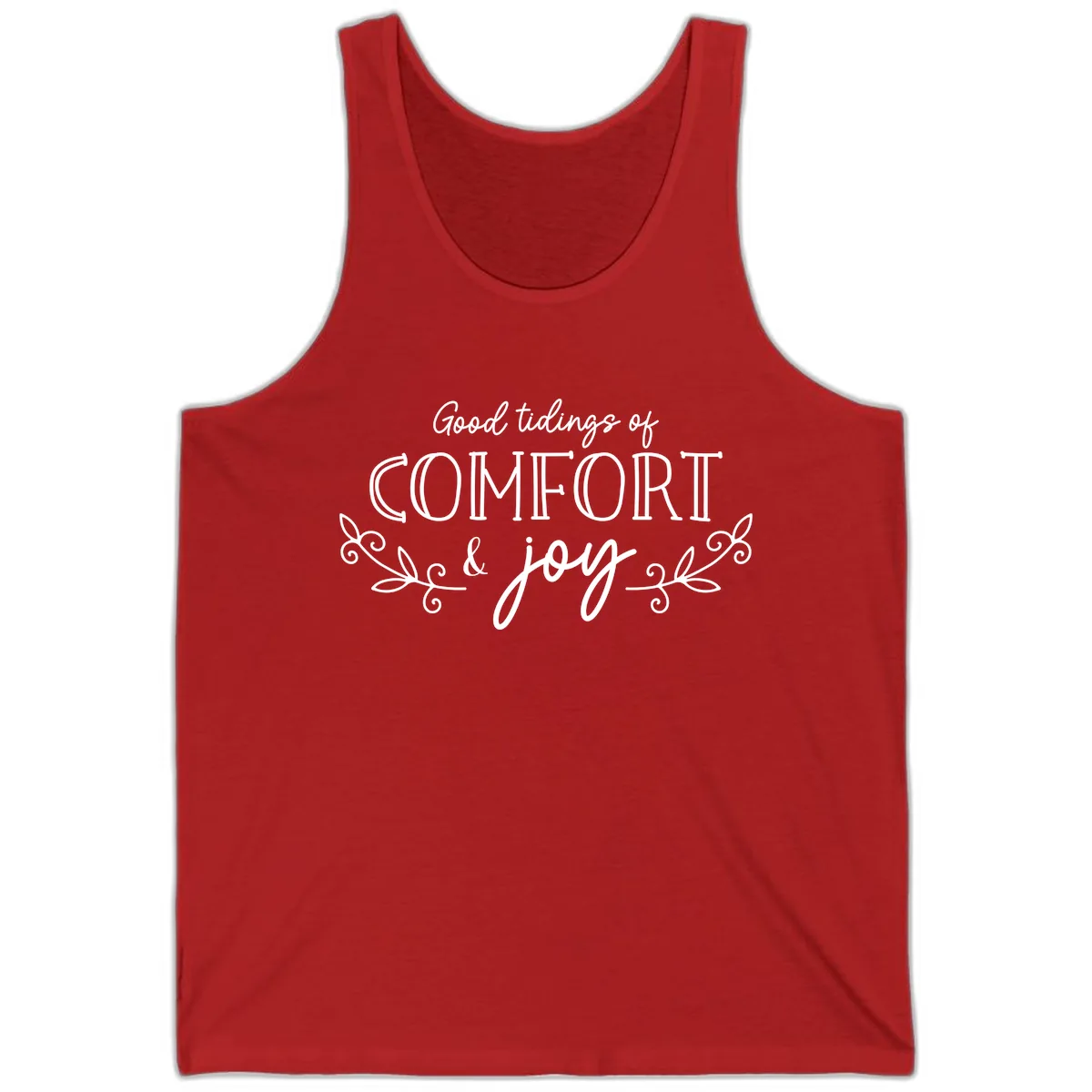 Good Tidings of Comfort and Joy Tank in Red