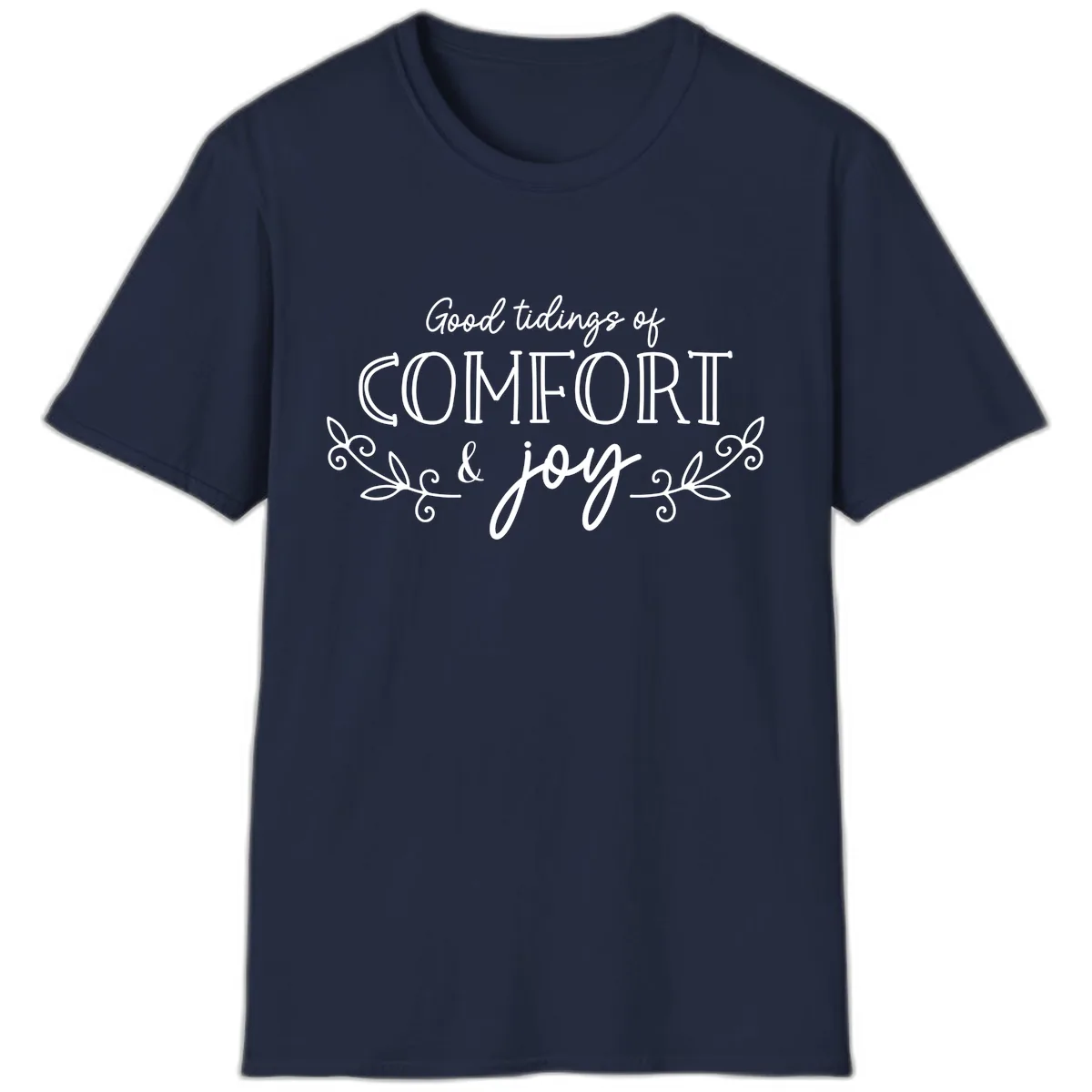 Good Tidings of Comfort and Joy T-Shirt in Navy