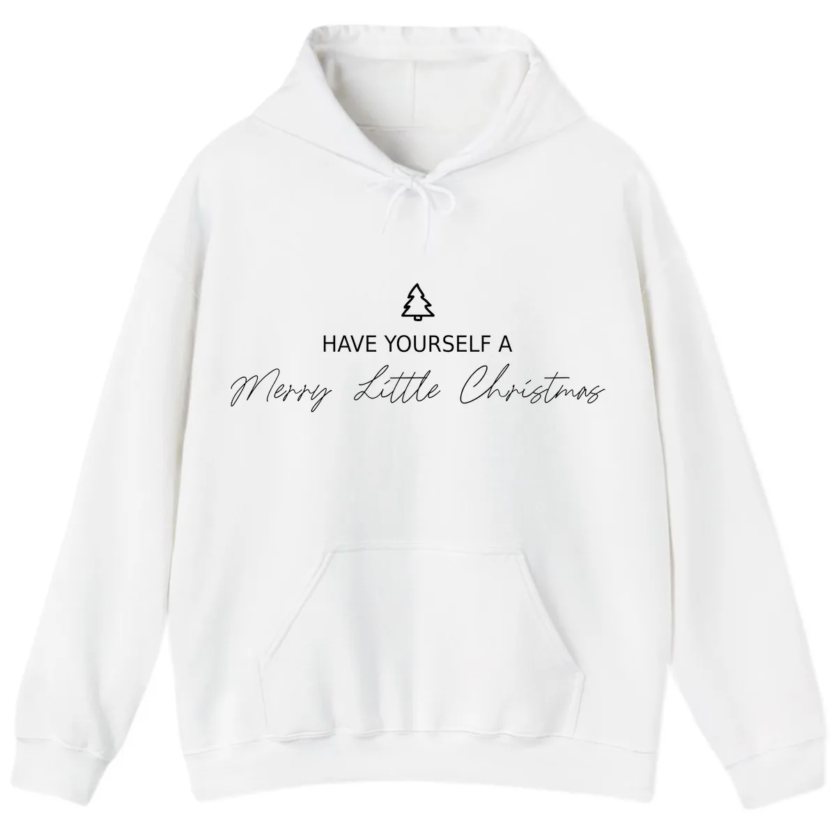 Have Yourself A Merry Little Christmas Hoodie in White