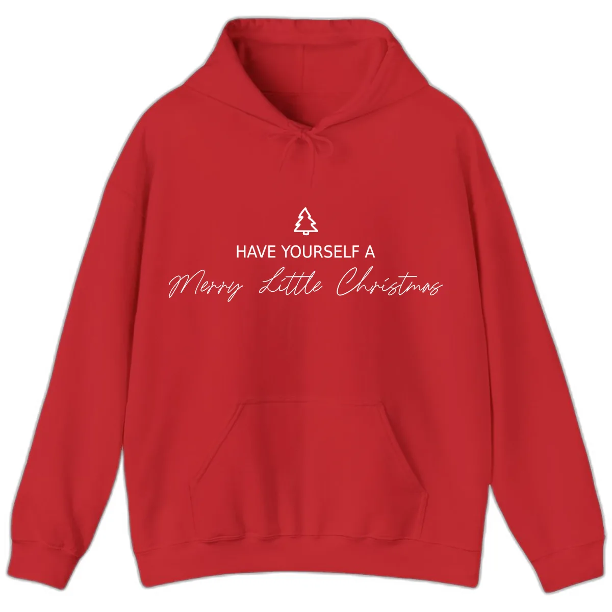 Have Yourself A Merry Little Christmas Hoodie in Red
