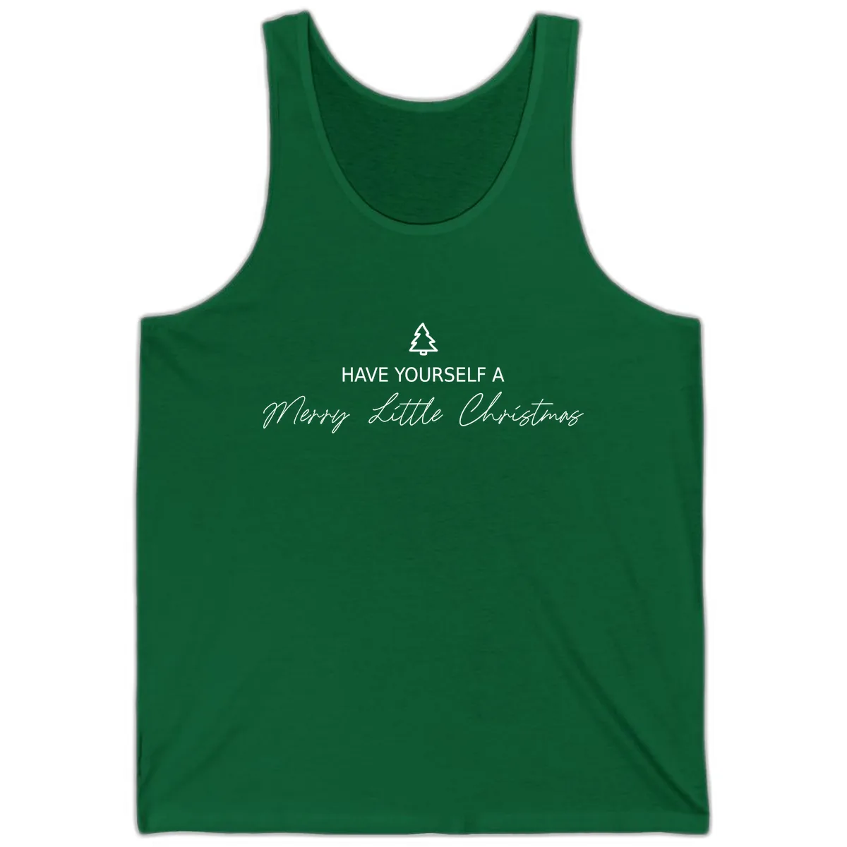 Have Yourself A Merry Little Christmas Tank in Kelly