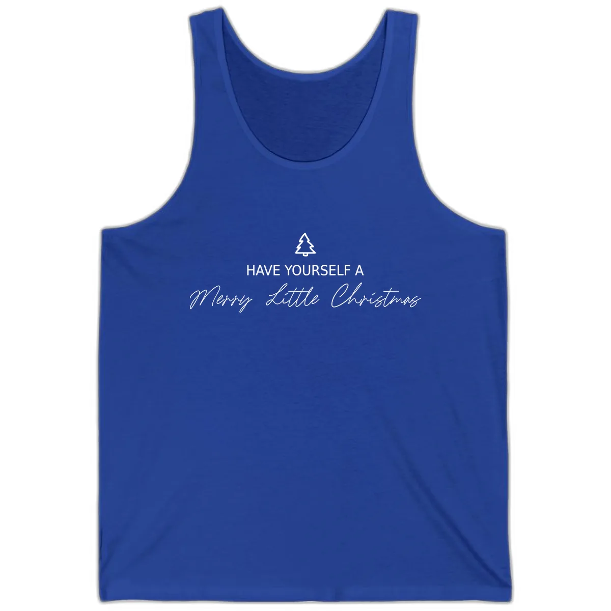 Have Yourself A Merry Little Christmas Tank in True Royal