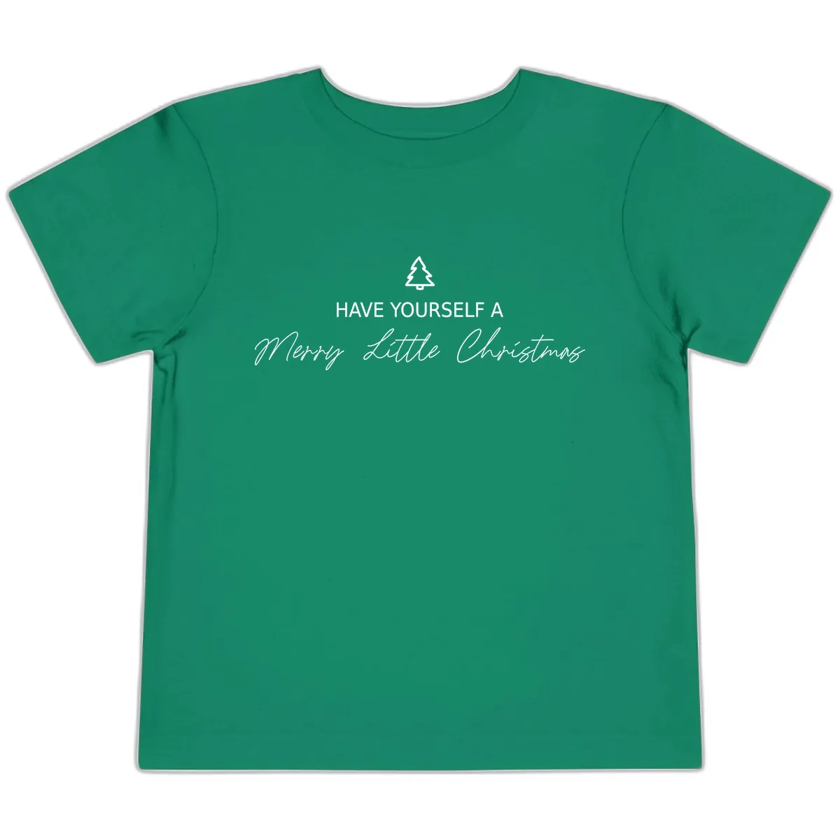 Have Yourself A Merry Little Christmas Toddler T-Shirt in Kelly
