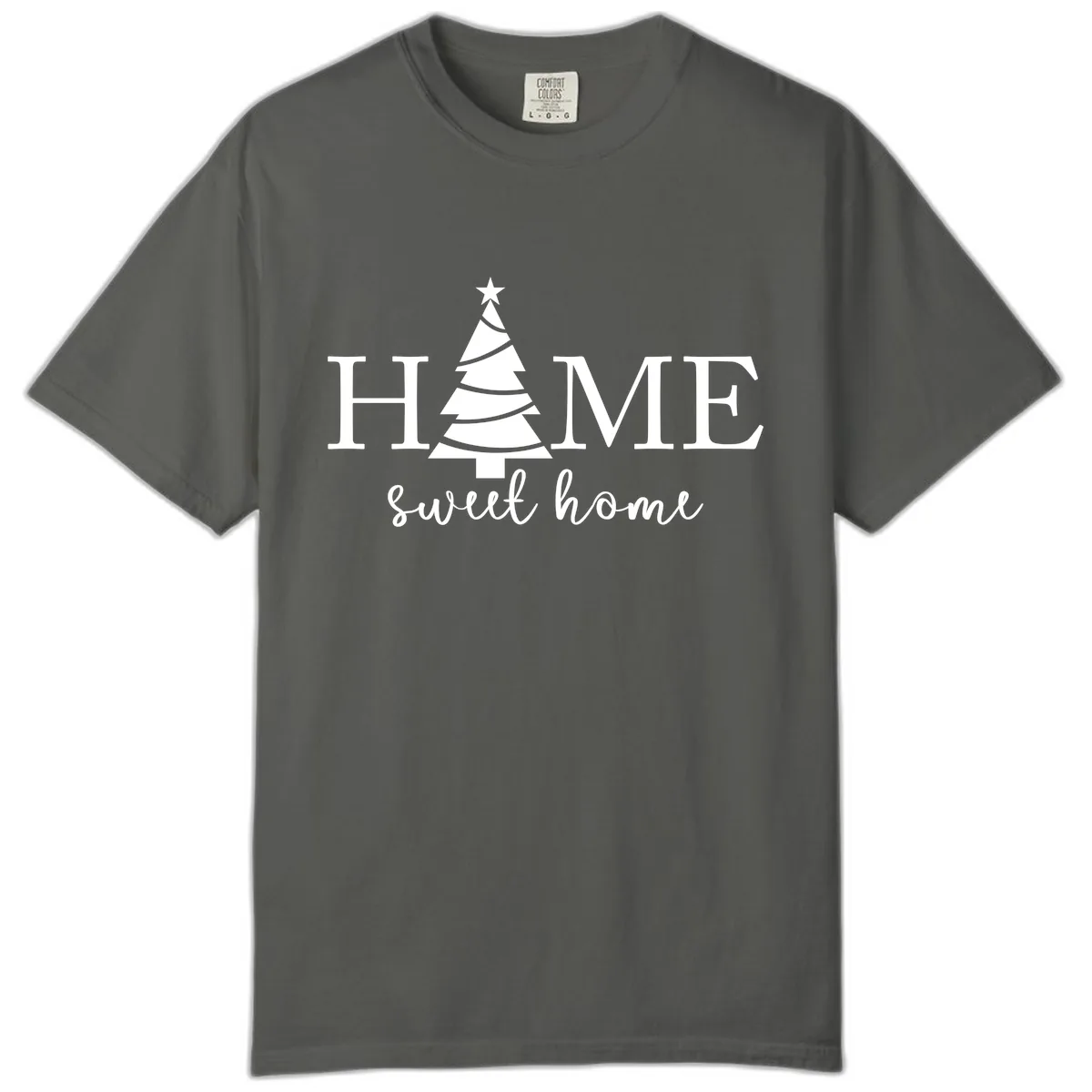 Home Sweet Home Christmas Tree Design Comfort Color in Pepper