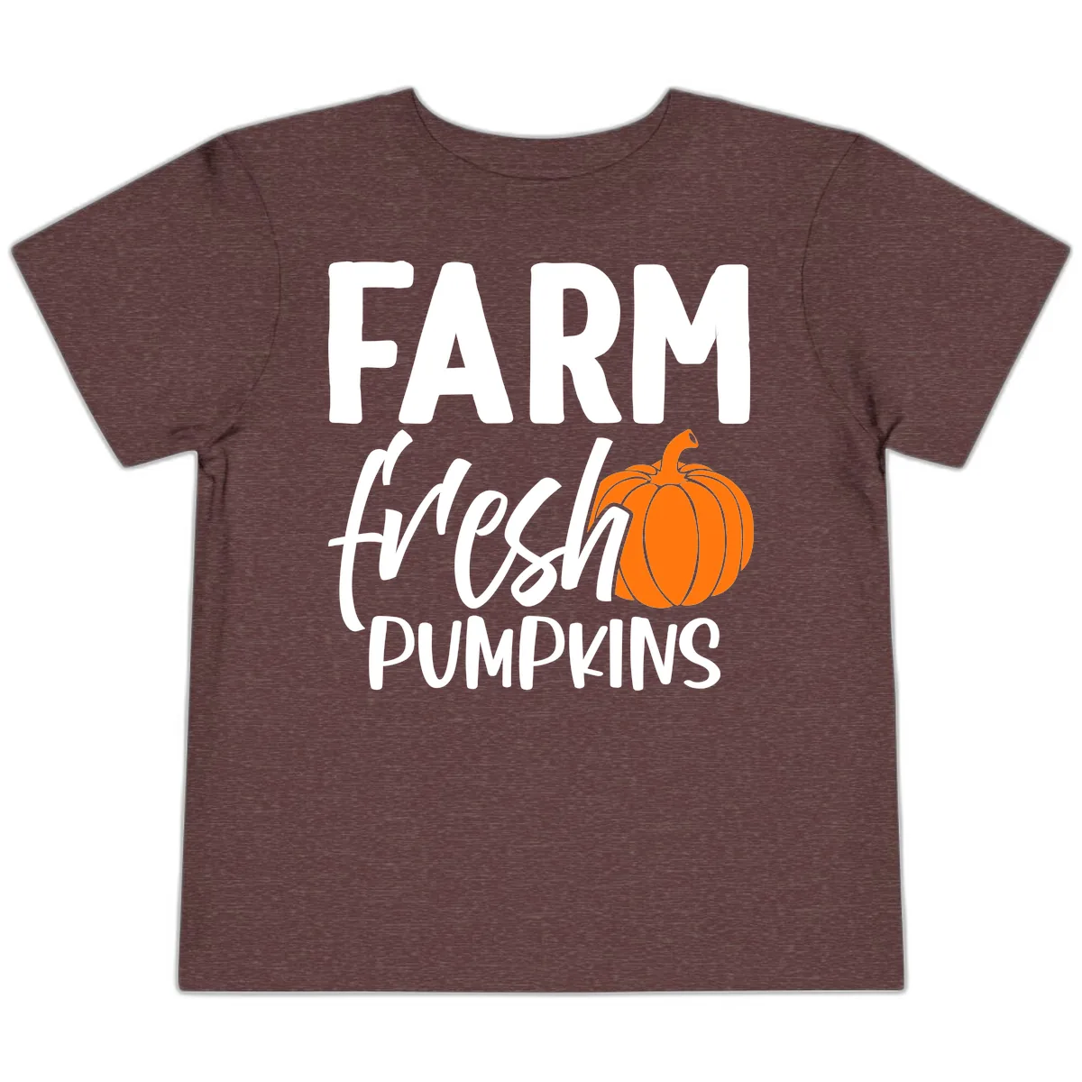 Farm Fresh Pumpkin Patch Design Toddler T-Shirt in Heather Maroon