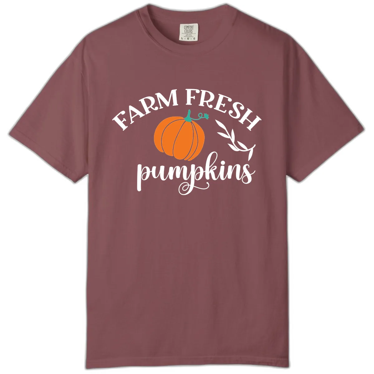 Farm Fresh Pumpkins Fall Harvest Comfort Color in Brick