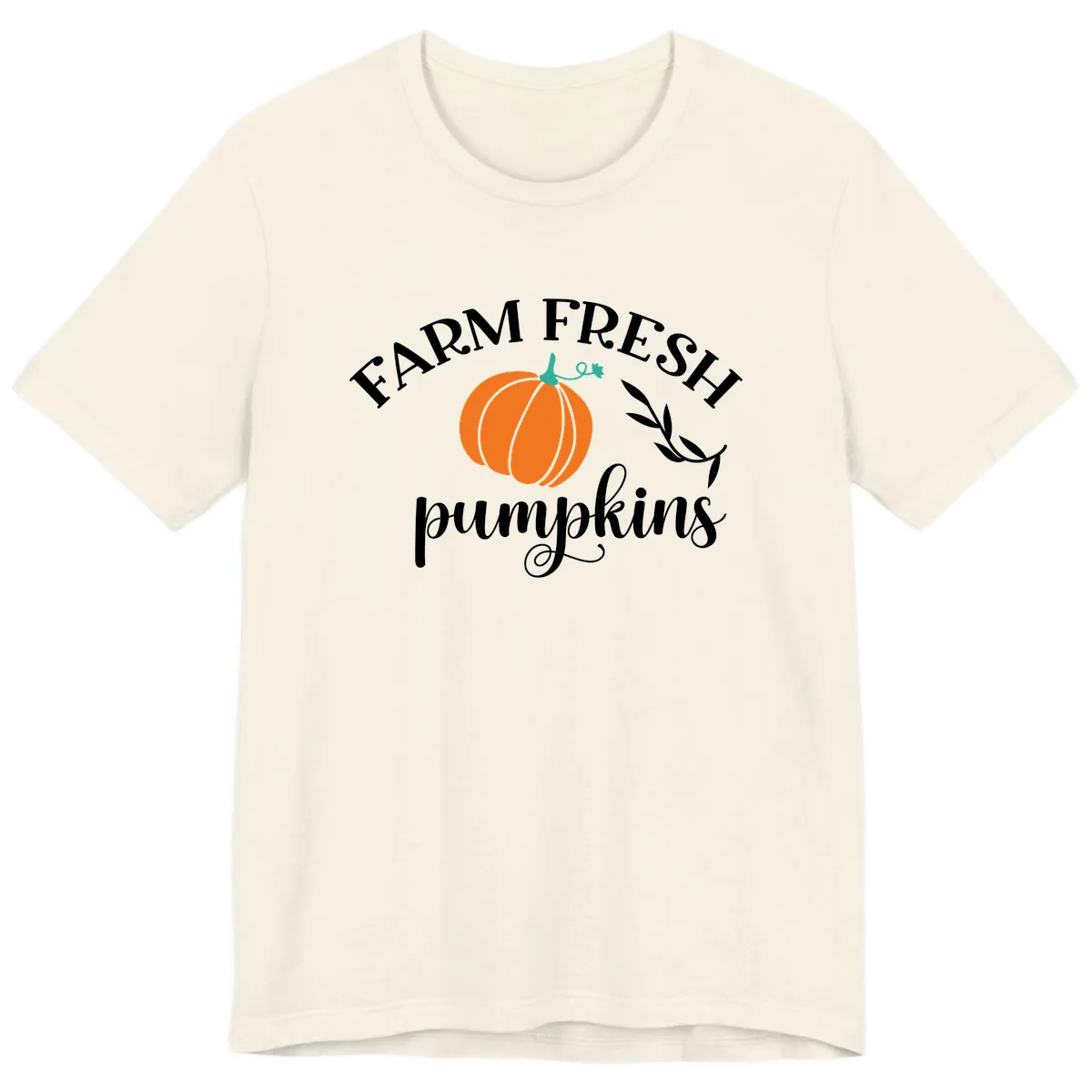 Farm Fresh Pumpkins Fall Harvest Premium T-Shirt in Natural