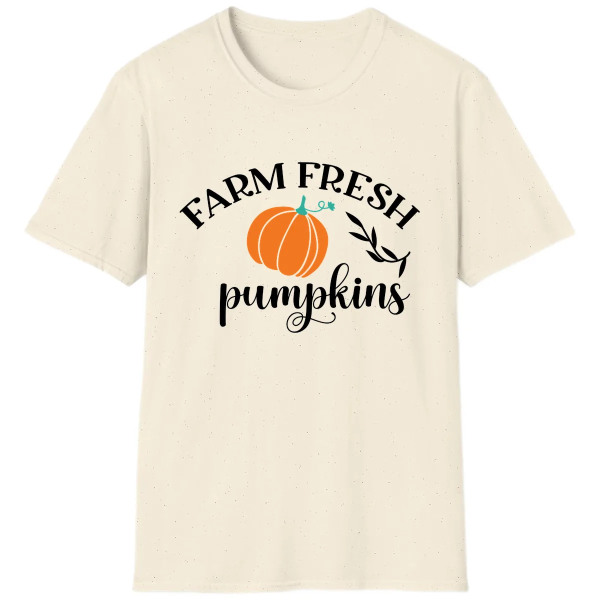 Farm Fresh Pumpkins Fall Harvest T-Shirt in Natural