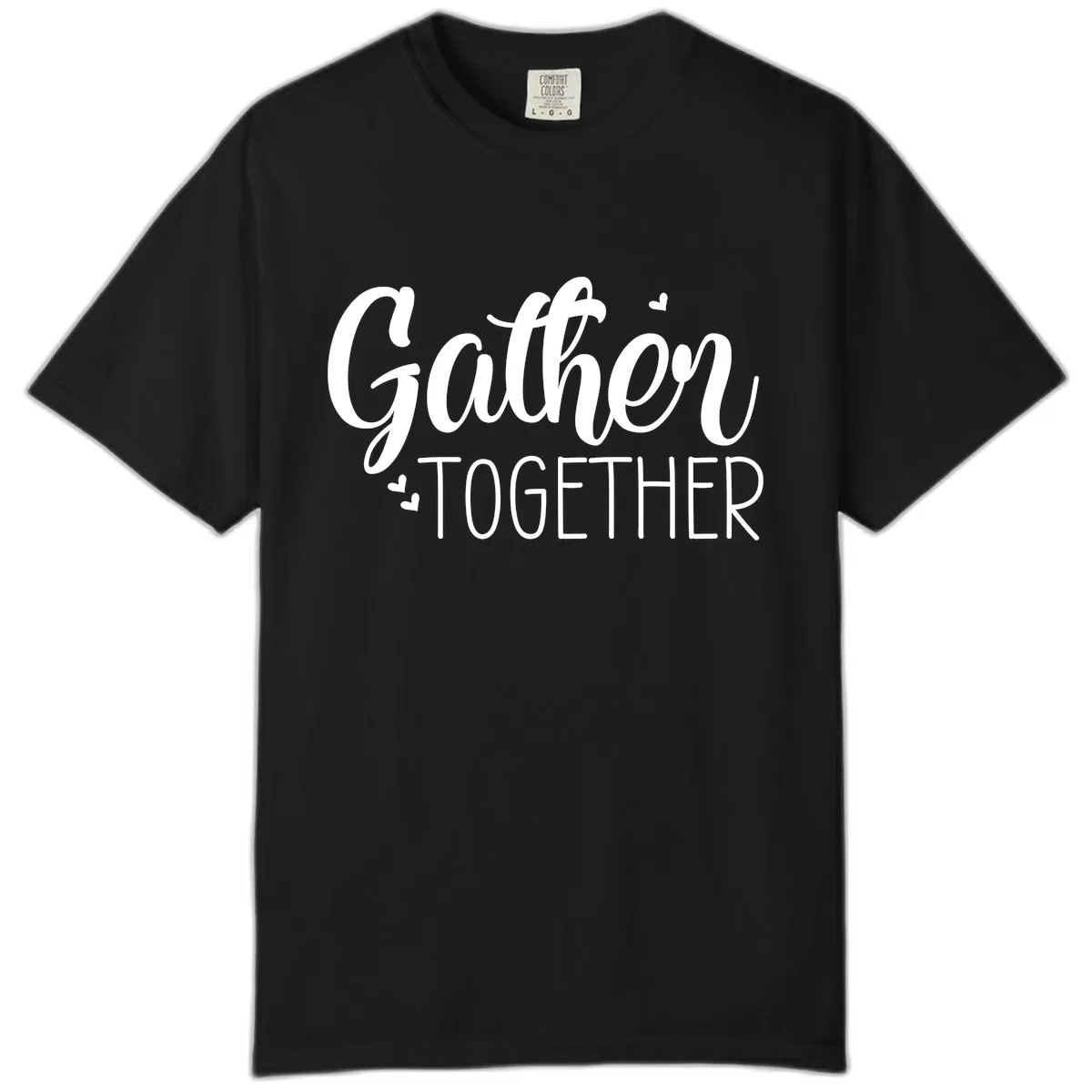 Gather Together Script Design Comfort Color in Black