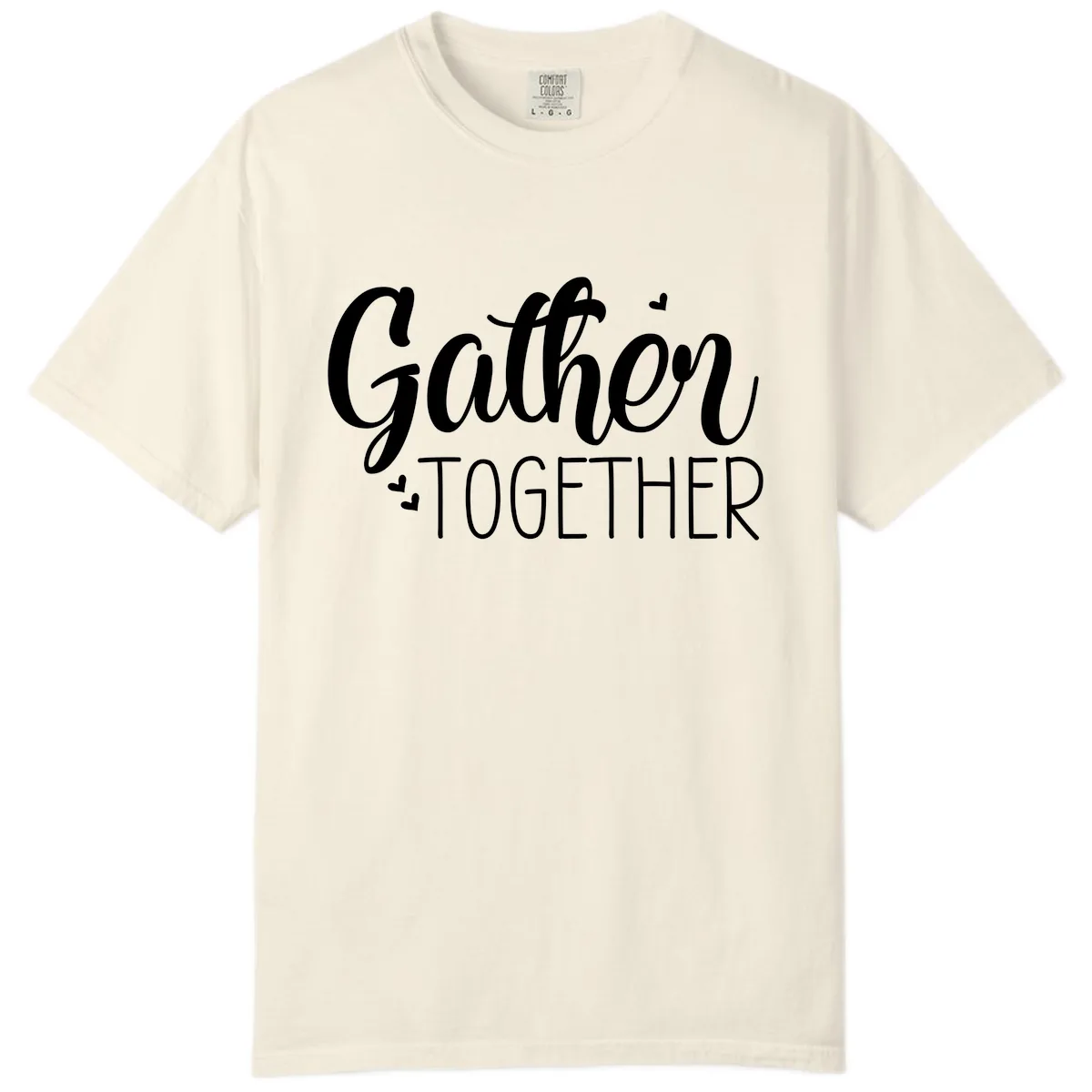 Gather Together Script Design Comfort Color in Ivory