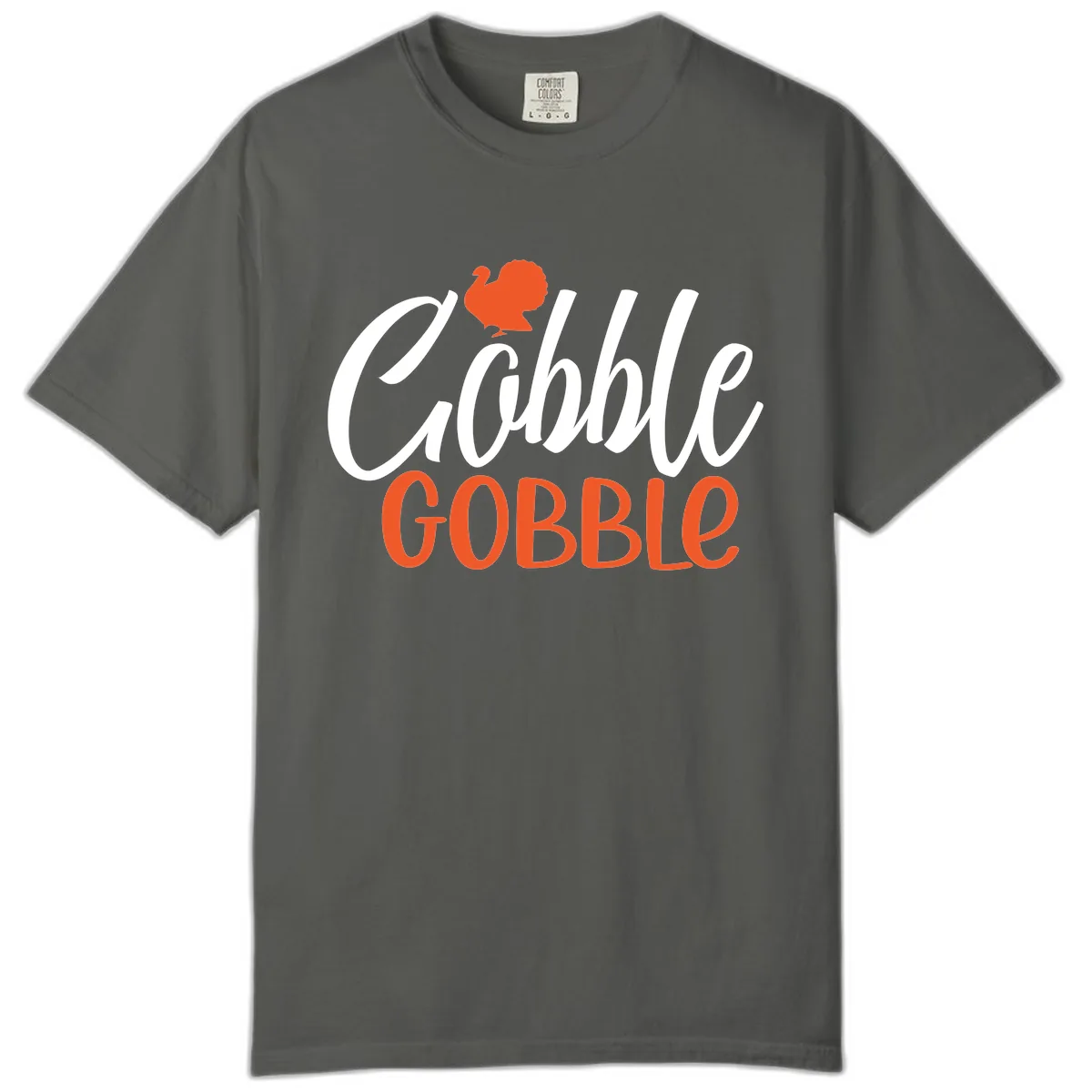 Gobble Gobble Turkey Thanksgiving Design Comfort Color in Pepper