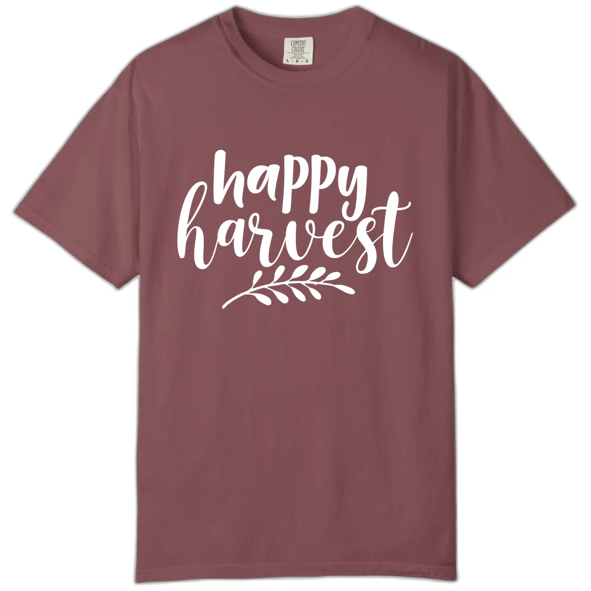 Happy Harvest Script Design Comfort Color in Brick