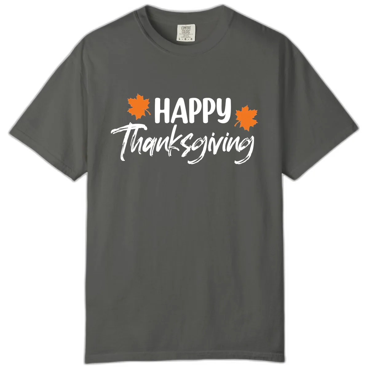 Happy Thanksgiving Typography Design Comfort Color in Pepper