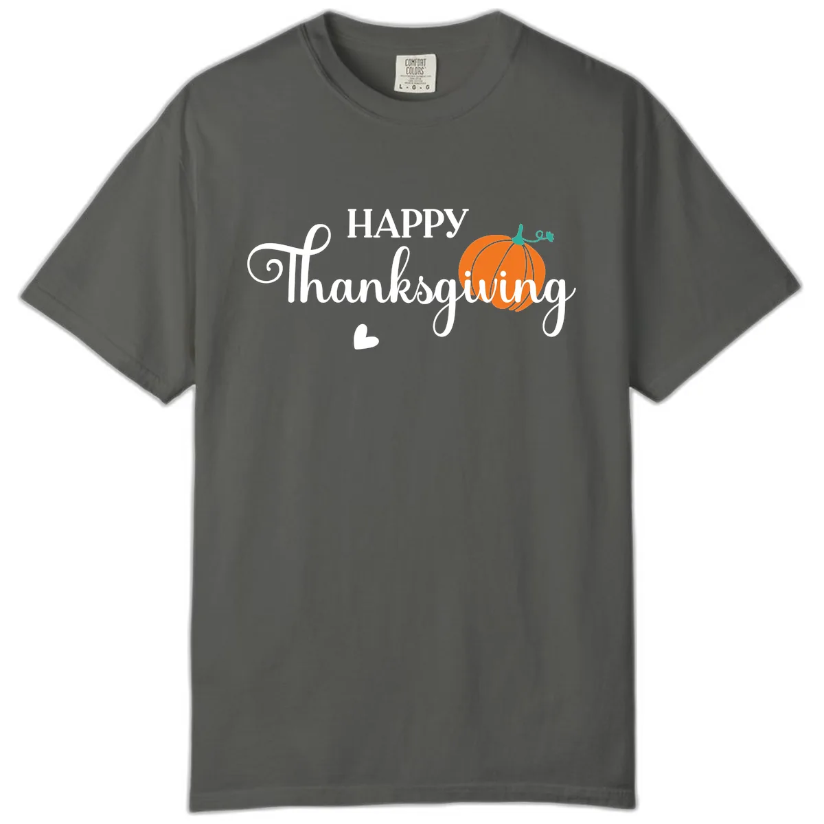 Happy Thanksgiving Script Design Comfort Color in Pepper