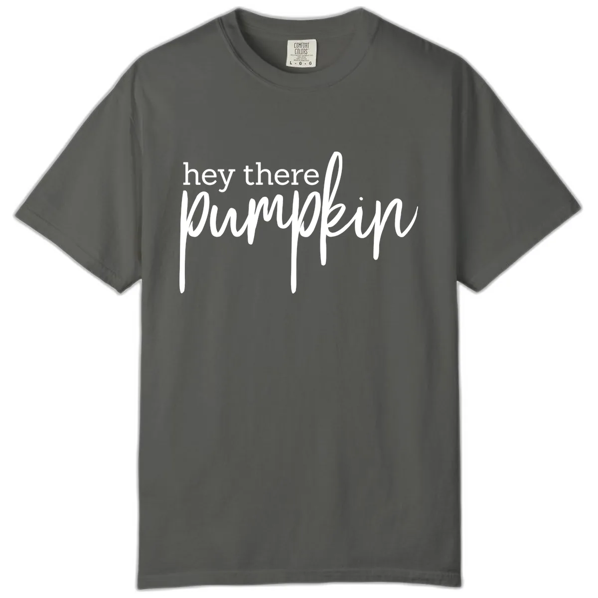 Hey There Pumpkin Seasonal Greeting Comfort Color in Pepper