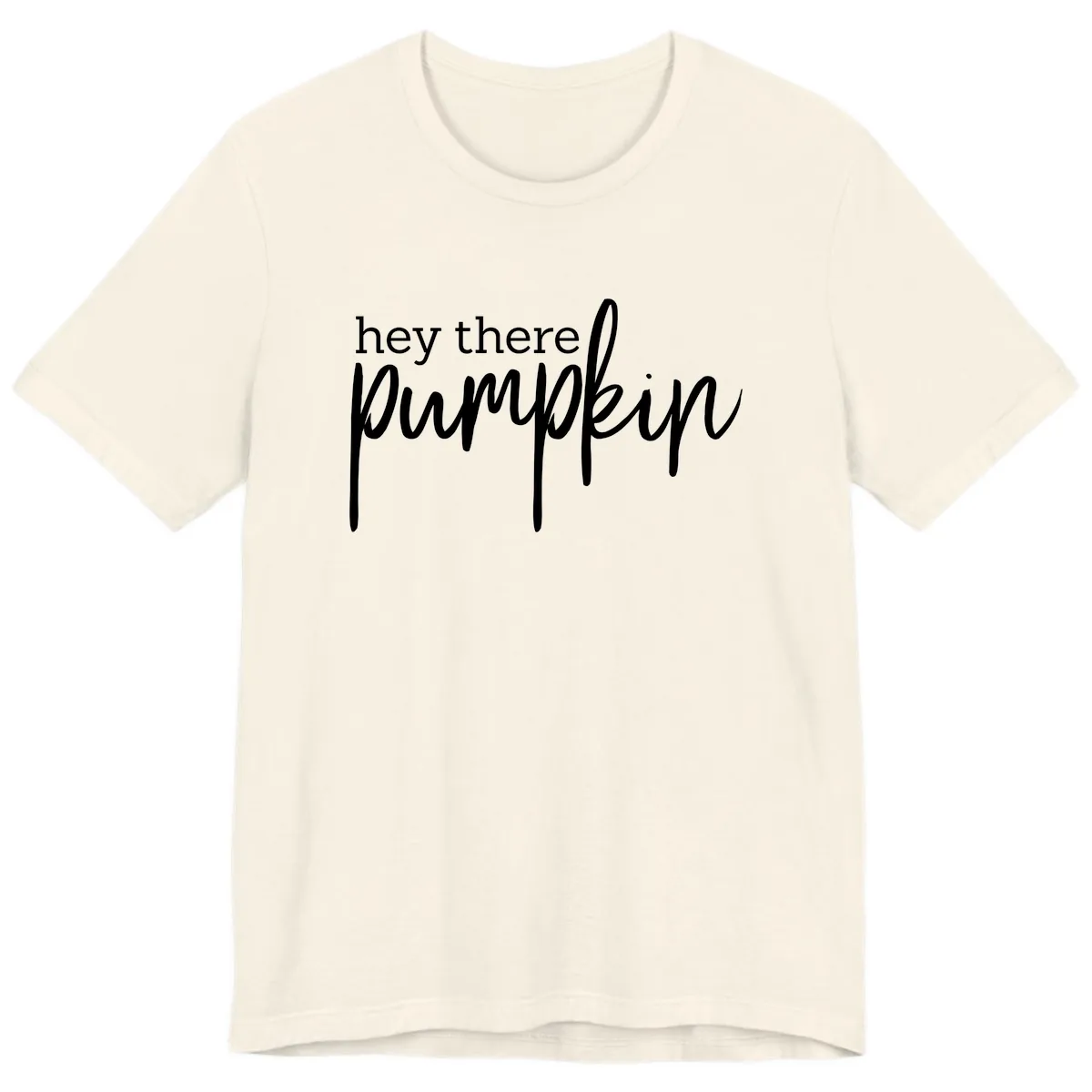 Hey There Pumpkin Seasonal Greeting Premium T-Shirt in Natural