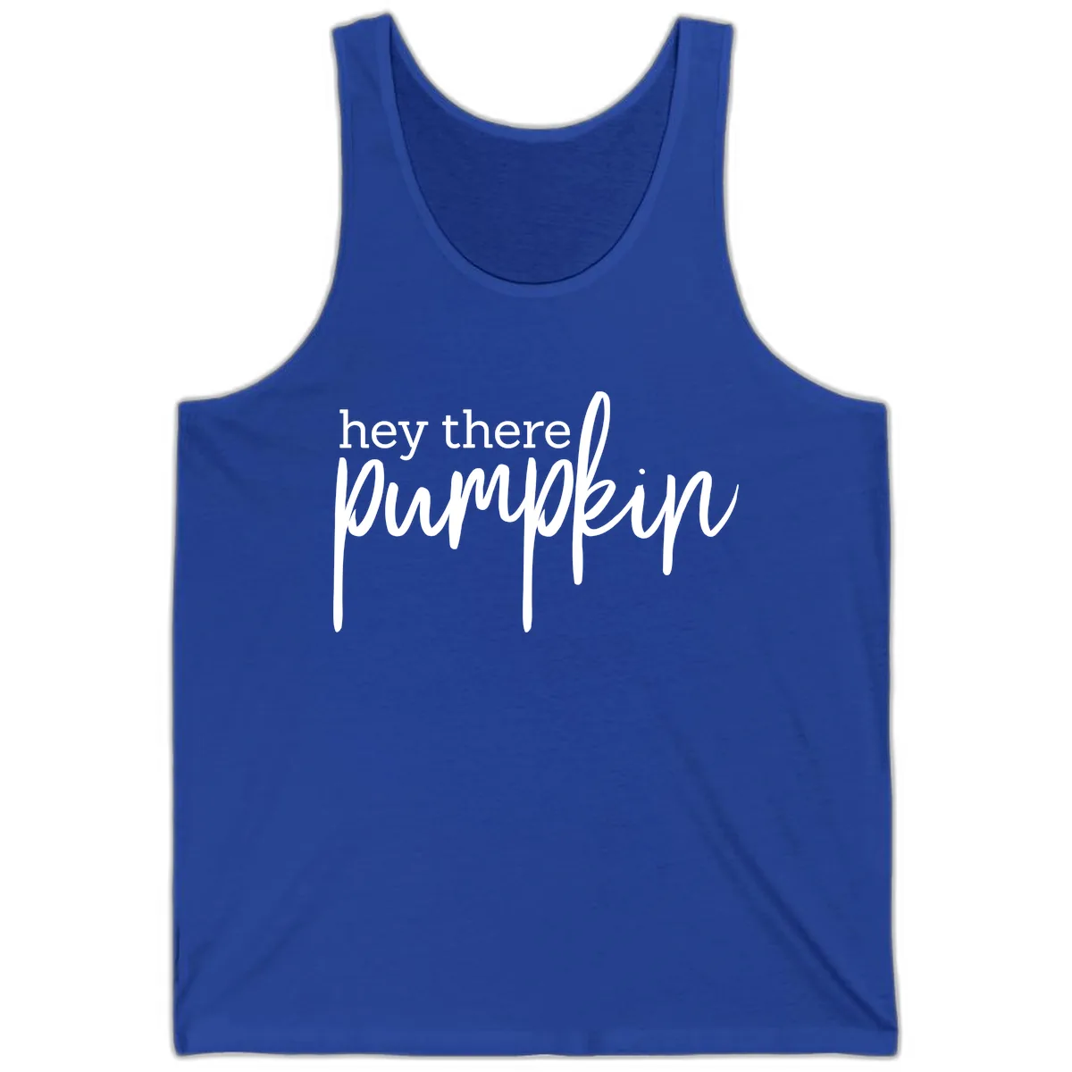 Hey There Pumpkin Seasonal Greeting Tank in True Royal