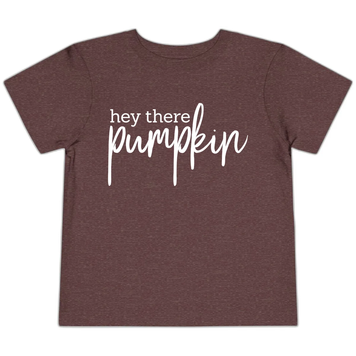 Hey There Pumpkin Seasonal Greeting Toddler T-Shirt in Heather Maroon