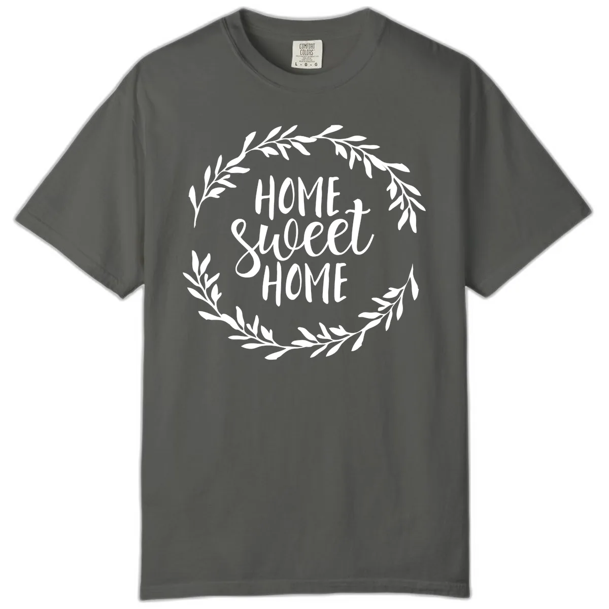 Home Sweet Home Wreath Design Comfort Color in Pepper