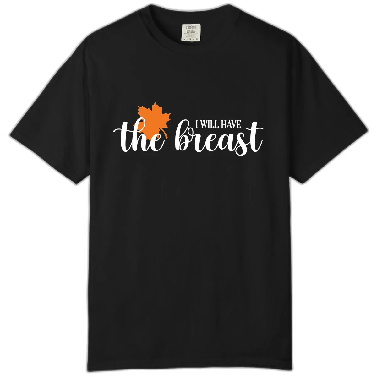 The Breast Fall Maple Leaf Comfort Color in Black