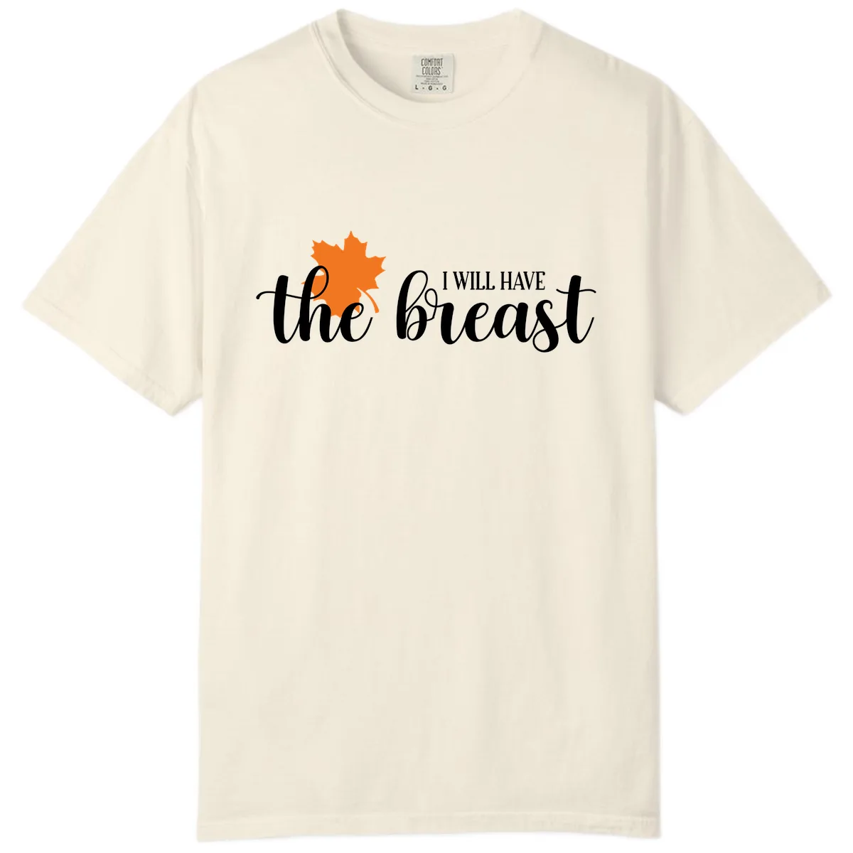 The Breast Fall Maple Leaf Comfort Color in Ivory
