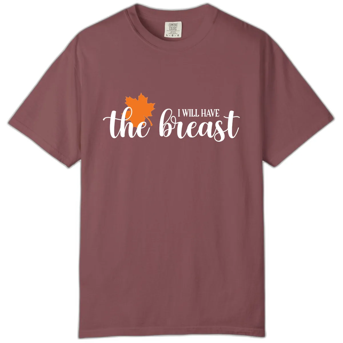 The Breast Fall Maple Leaf Comfort Color in Brick