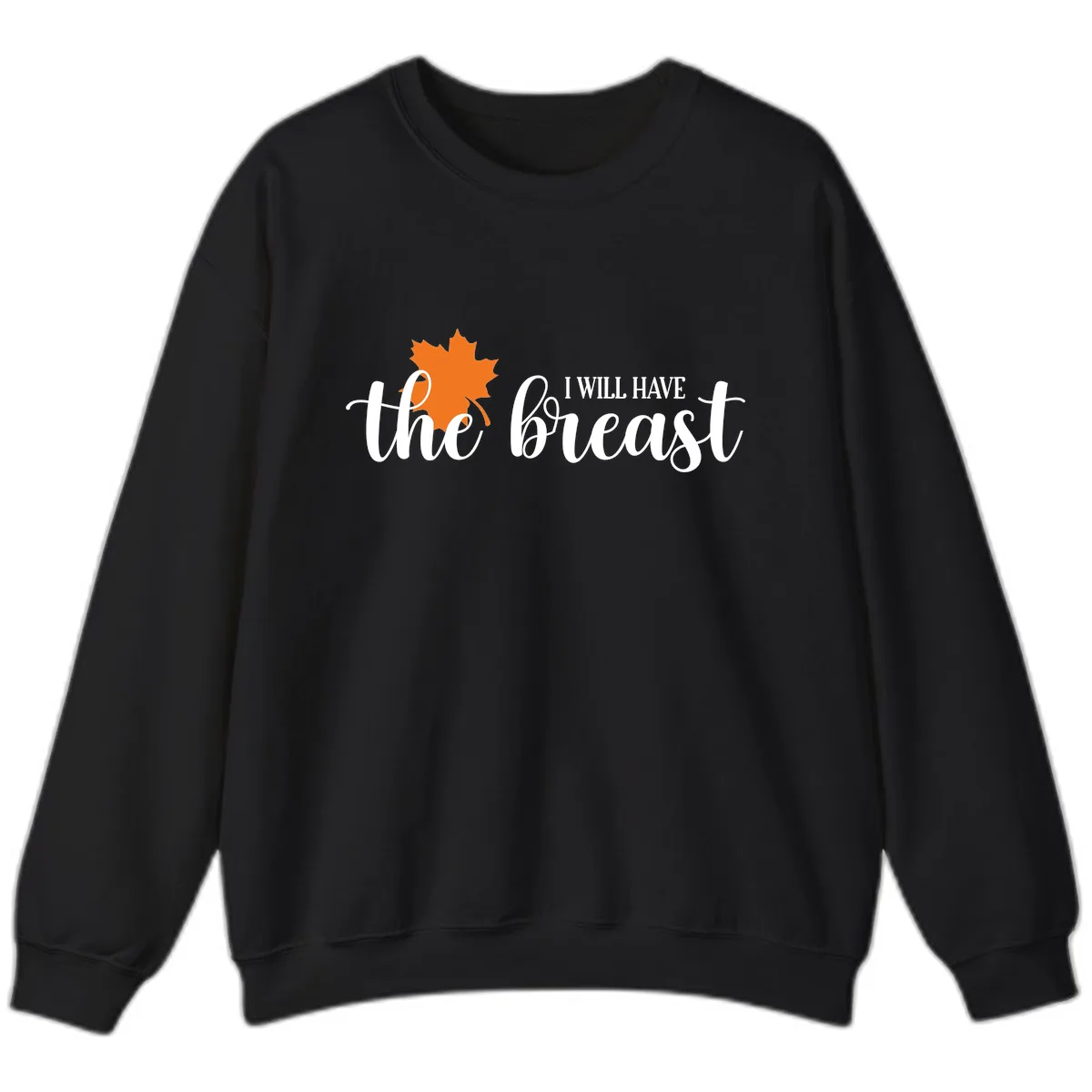 The Breast Fall Maple Leaf Sweatshirt in Black