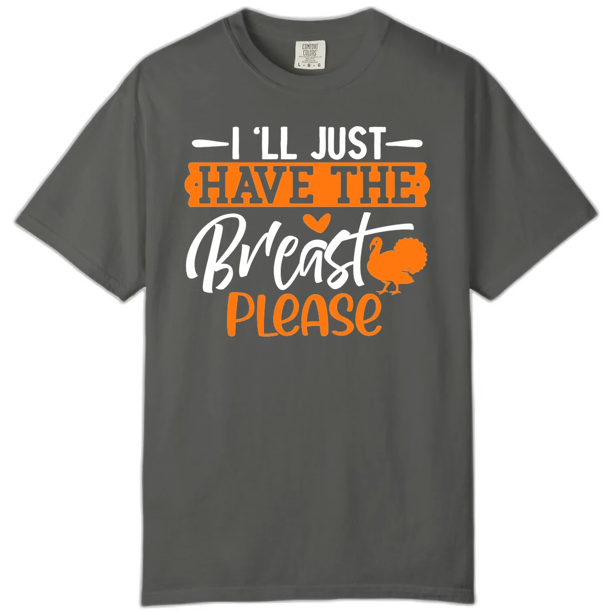 Thanksgiving Turkey Breast Please Quote Comfort Color in Pepper