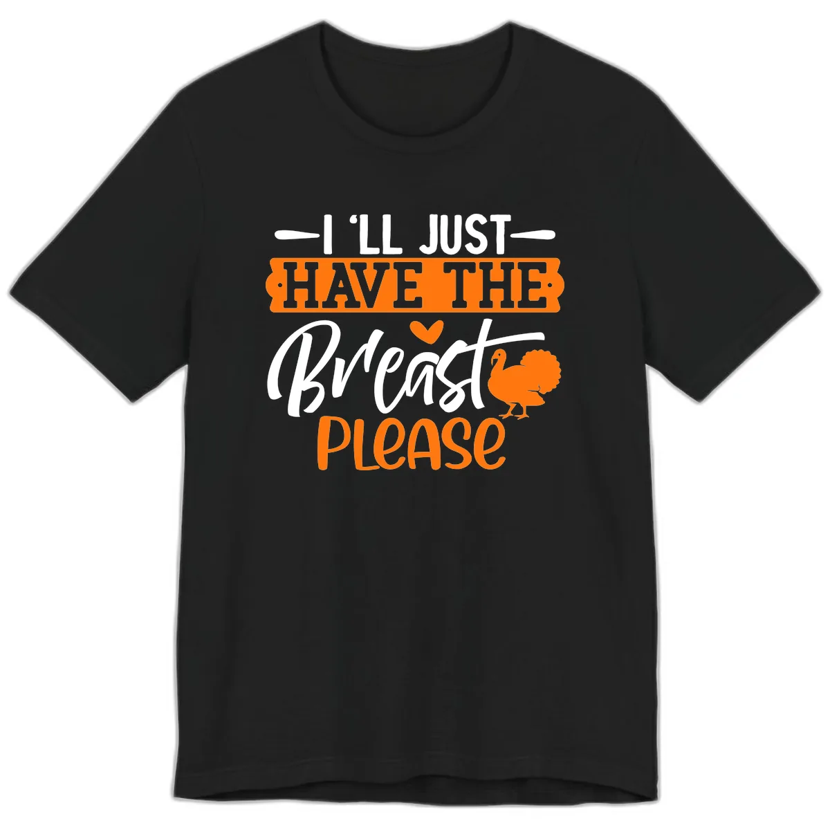 Thanksgiving Turkey Breast Please Quote Premium T-Shirt in Black